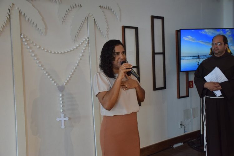 Jaqueline Moraes participa do lançamento de Selo Comemorativo dos 450 Anos da Festa da Penha