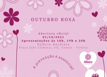 Palácio Anchieta recebe espetáculo ‘Outubro Rosa. A prevenção é essencial’