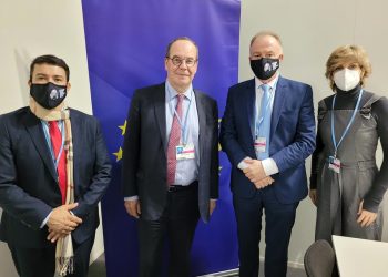 Casagrande se reúne com embaixadores da União Europeia e do Brasil na COP-26