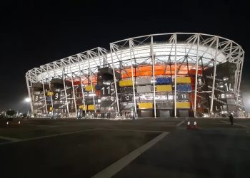 Primeiro estádio removível de uma Copa se despede após goleada do Brasil