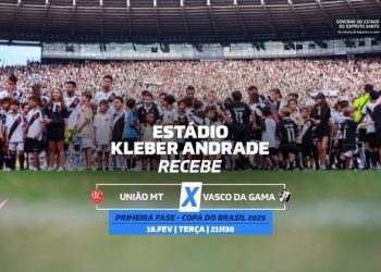 Kleber Andrade recebe confronto entre União Rondonópolis e Vasco pela Copa do Brasil