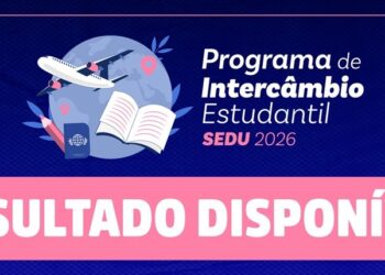 Sedu divulga lista dos estudantes selecionados para o Intercâmbio Estudantil 2026